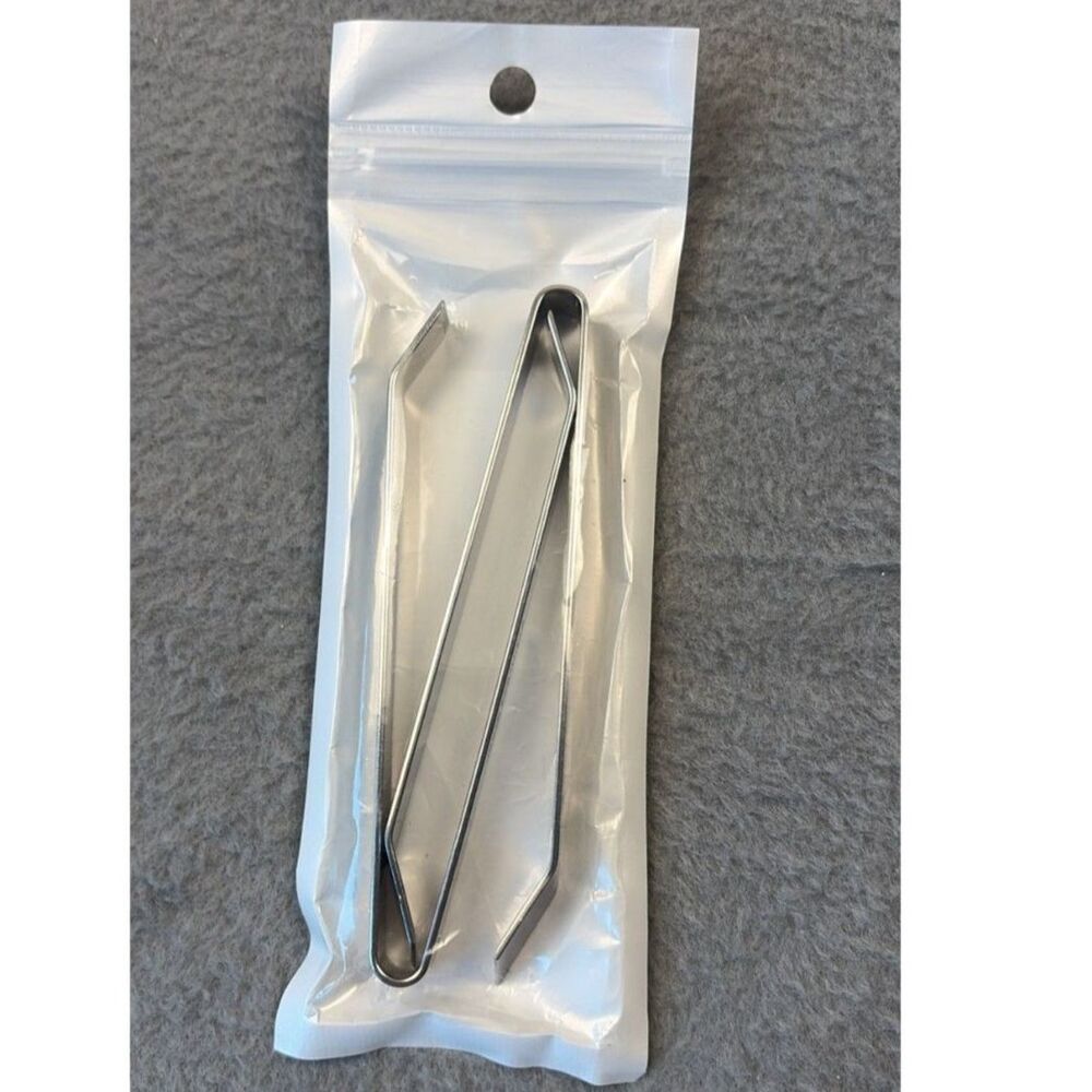 Professional Stainless Steel Tweezers 2-Piece Set